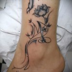 tattoo on his leg letter - photo of the finished tattoo - 20122015 number 1