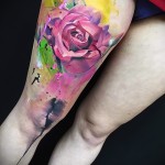 watercolor rose tattoo - Picture option from the number 15122015 1