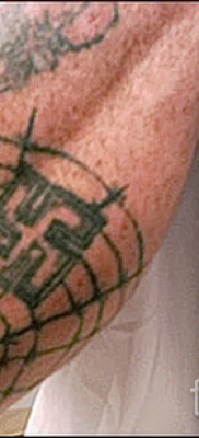 Тату паутина на локте — фото готовой татуировки — 20122015 № 42