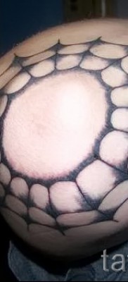 Тату паутина на локте — фото готовой татуировки — 20122015 № 48
