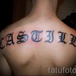 английские буквы для тату - фото готовой татуировки - 20122015 № 2