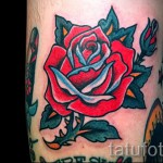 розы олд скул тату - фото вариант от 15122015 № 15
