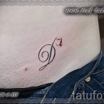 тату буква д - фото готовой татуировки - 20122015 № 4