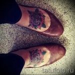 тату на ноге розы - фото вариант от 15122015 № 22