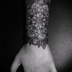тату цветок мандала - фото классной татуировки от 21122015 № 2