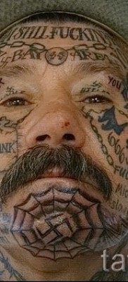 тюремные тату паутина — фото готовой татуировки — 20122015 № 2