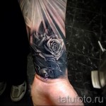 черная роза тату - фото вариант от 15122015 № 16