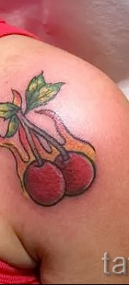 Cherry tattoo on fire  2