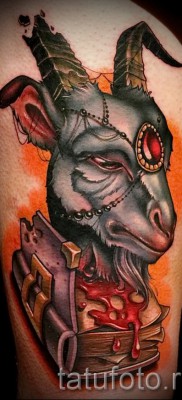 Тату козел — фото готовой татуировки от 10012016 12