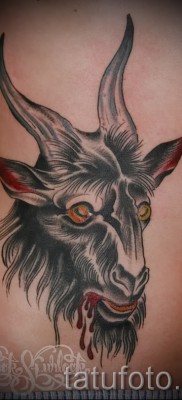 Тату козел — фото готовой татуировки от 10012016 16