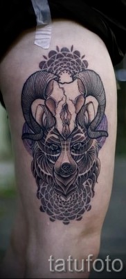 Тату козел — фото готовой татуировки от 10012016 30