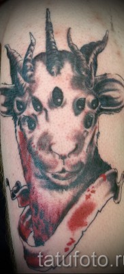 Тату козел — фото готовой татуировки от 10012016 34
