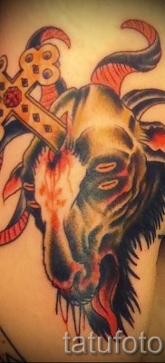 Тату козел — фото готовой татуировки от 10012016 37
