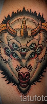 Тату козел — фото готовой татуировки от 10012016 41