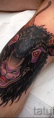 Тату козел — фото готовой татуировки от 10012016 43