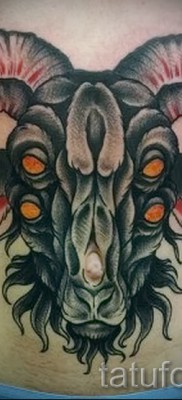 Тату козел — фото готовой татуировки от 10012016 8