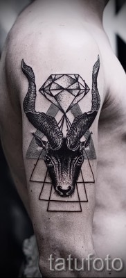 Тату козел — фото готовой татуировки от 10012016 9