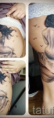 Тату русалка — фото готовой татуировки от 10012016 12
