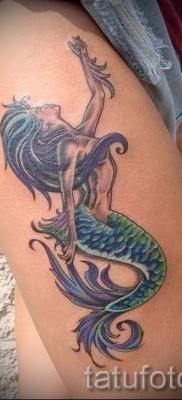 Тату русалка — фото готовой татуировки от 10012016 13