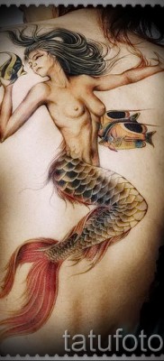Тату русалка — фото готовой татуировки от 10012016 24