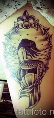 Тату русалка — фото готовой татуировки от 10012016 25