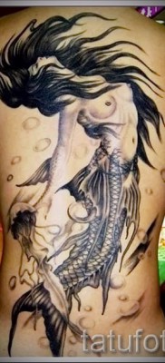 Тату русалка — фото готовой татуировки от 10012016 3