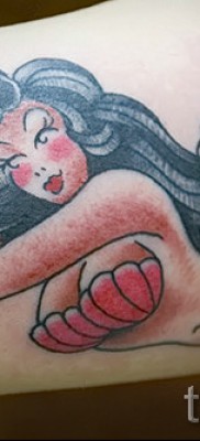 Тату русалка — фото готовой татуировки от 10012016 34