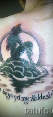 Тату русалка — фото готовой татуировки от 10012016 36