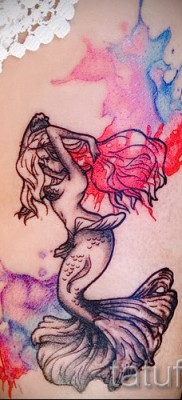 Тату русалка — фото готовой татуировки от 10012016 38