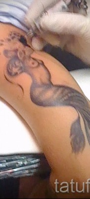Тату русалка — фото готовой татуировки от 10012016 39