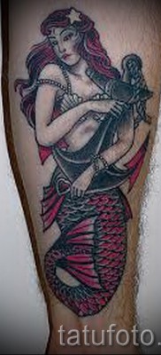 Тату русалка — фото готовой татуировки от 10012016 41
