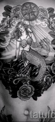 Тату русалка — фото готовой татуировки от 10012016 46