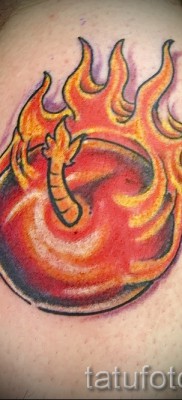 тату вишня в огне — примеры татуировки на фото от 30012016 4