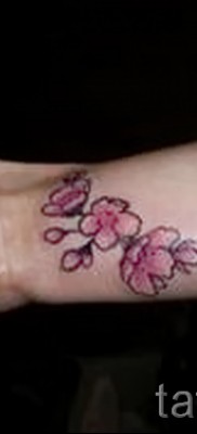 тату вишня на запястье — примеры татуировки на фото от 30012016 2