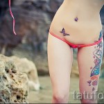 тату бабочка на бедре - примеры готовых тату в фотографиях 01022016 2