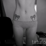 тату бантики на бедрах - примеры готовых тату в фотографиях 01022016 8