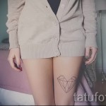 тату на бедре геометрия 1