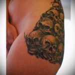 тату на бедре для девушек фото - примеры готовых тату в фотографиях 01022016 6