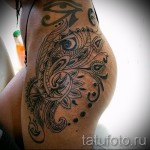 тату на бедре для девушек фото - примеры готовых тату в фотографиях 01022016 8