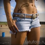 тату пистолет на бедре - примеры готовых тату в фотографиях 01022016 6