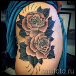 тату цветы на бедре - примеры готовых тату в фотографиях 01022016 - 017