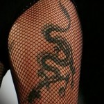 Dragon tattoo on his thigh - examples of finished tattoo photos 01022016 2