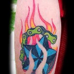 Flamme Tattoo Muster - Foto Beispiel für die Auswahl von 28022016 3