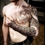 Scandinavian Muster Tattoo - Foto Beispiel für die Auswahl von 28022016 13