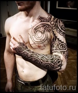Scandinavian Muster Tattoo - Foto Beispiel für die Auswahl von 28022016 13