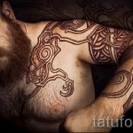 Scandinavian Muster Tattoo - Foto Beispiel für die Auswahl von 28022016 15