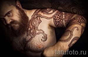 Scandinavian Muster Tattoo - Foto Beispiel für die Auswahl von 28022016 15