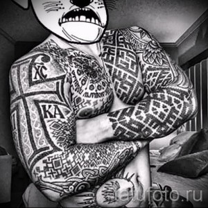 Slawische Verzierungen Tätowierung - Foto Beispiel für die Auswahl von 28022016 2