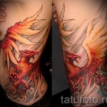 Tattoo Feuer Phoenix - ein Foto des fertigen Tätowierung auf 11022016 3