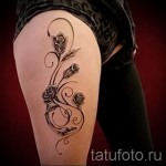 Tattoo-Muster auf dem Bein für Mädchen - Foto Beispiel für die Auswahl von 28022016 1